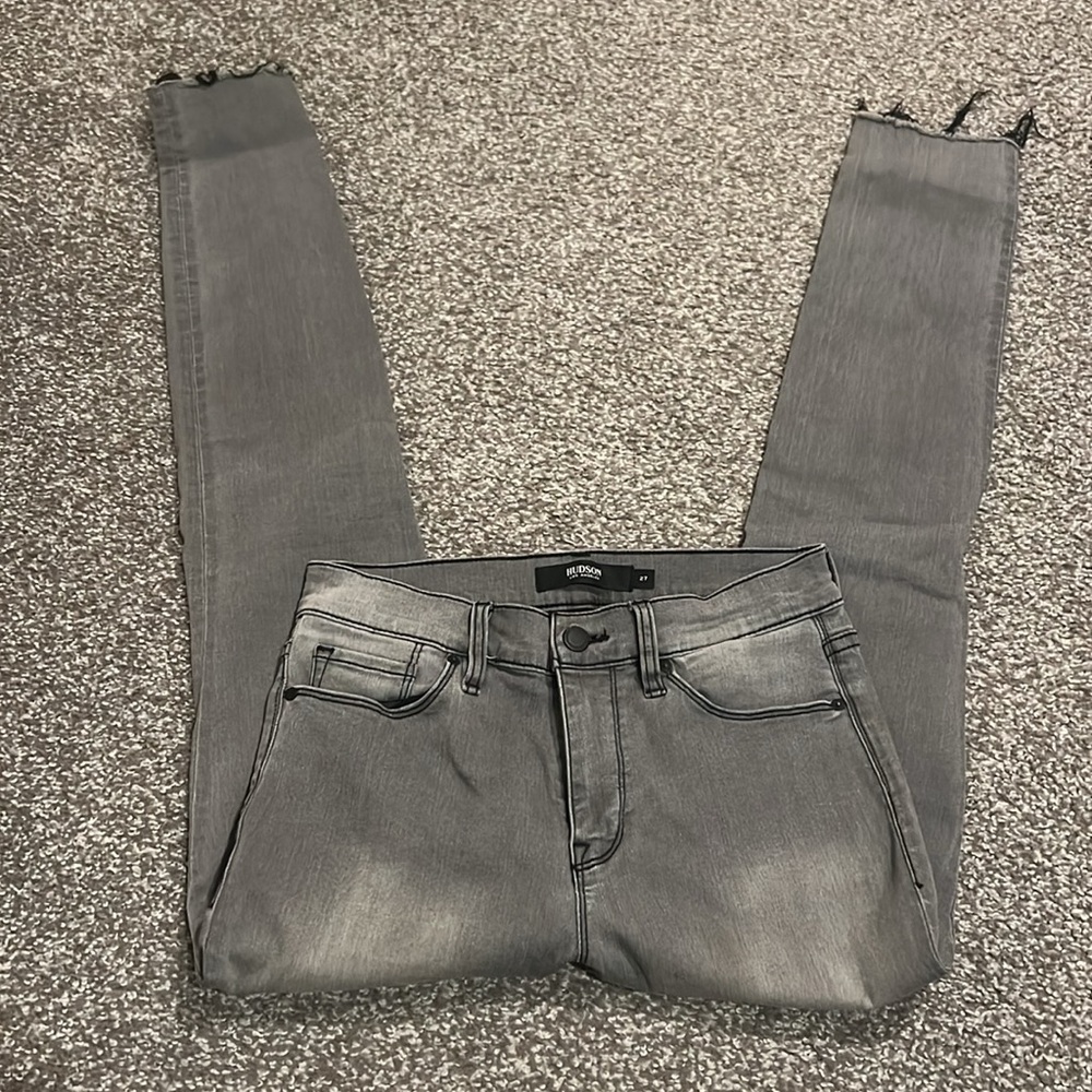 Grey Hudson Skinny Jeans - Picture 2 of 5